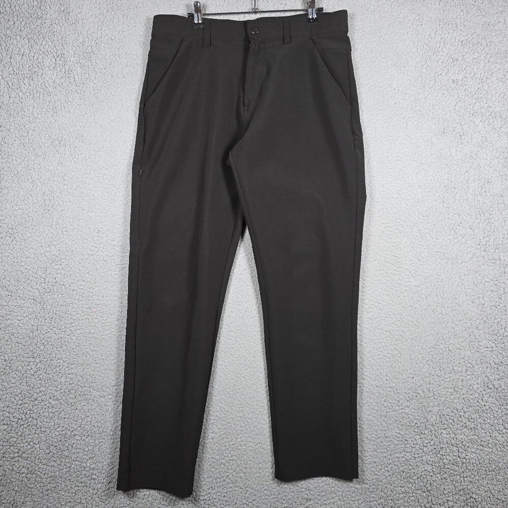BYLT Kinetic Pant Mens Size 34x30 Black Slim Fit Tapered Breathable Low Profile